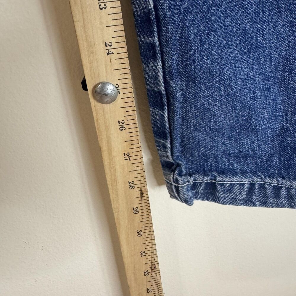 Vintage Tommy Hilfiger Jeans Womens 8 Blue High Rise Carpenter Wide Leg Y2K - Picture 9 of 12